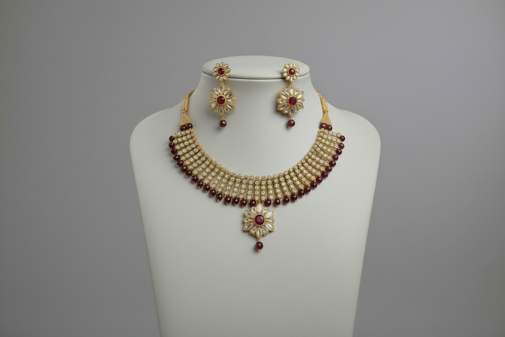 Heirloom Gold & Pearl Jewelry Set – Elegant Bridal Collection