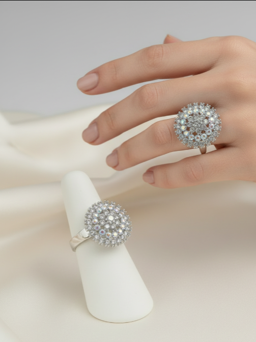 Elegant Kundan Ring - Traditional Indian Jewellery