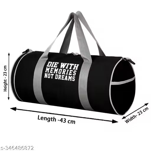 Gym bag with separate shoe compartment